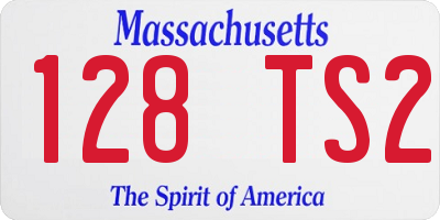 MA license plate 128TS2