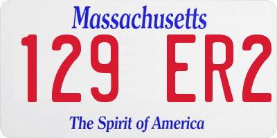 MA license plate 129ER2