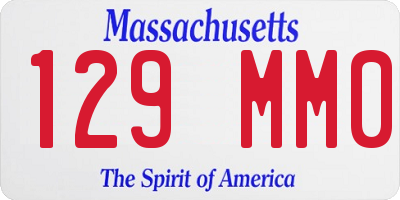 MA license plate 129MM0