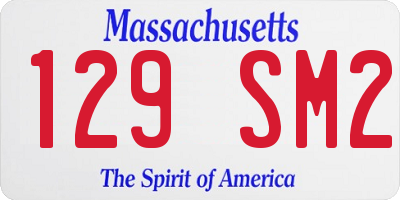 MA license plate 129SM2