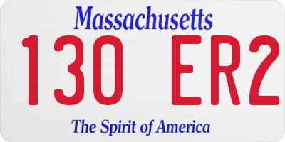 MA license plate 130ER2