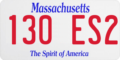 MA license plate 130ES2