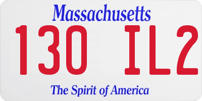 MA license plate 130IL2