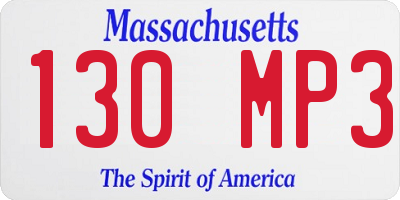 MA license plate 130MP3