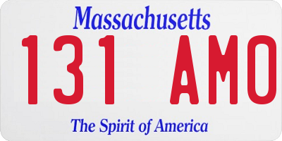 MA license plate 131AM0