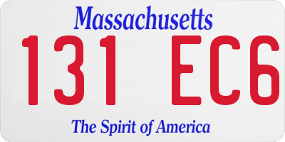 MA license plate 131EC6