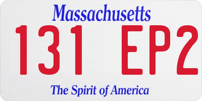 MA license plate 131EP2