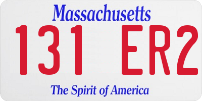 MA license plate 131ER2
