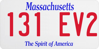 MA license plate 131EV2