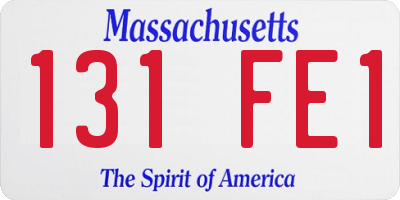 MA license plate 131FE1
