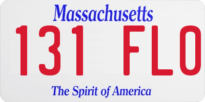 MA license plate 131FL0