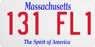 MA license plate 131FL1
