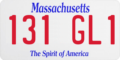 MA license plate 131GL1