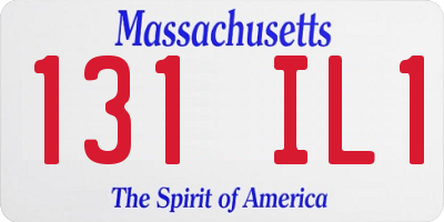 MA license plate 131IL1