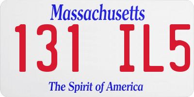MA license plate 131IL5