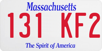 MA license plate 131KF2
