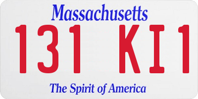MA license plate 131KI1