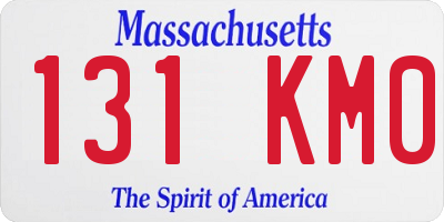 MA license plate 131KM0