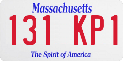 MA license plate 131KP1