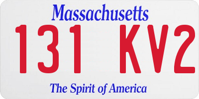 MA license plate 131KV2