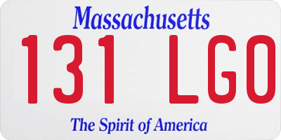MA license plate 131LG0