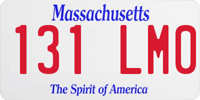 MA license plate 131LM0