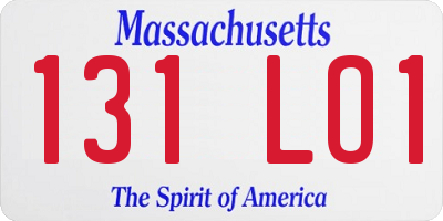 MA license plate 131LO1