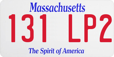 MA license plate 131LP2