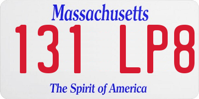 MA license plate 131LP8