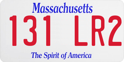 MA license plate 131LR2