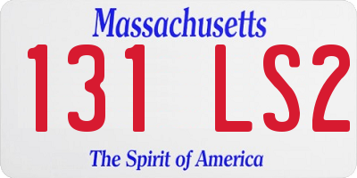 MA license plate 131LS2