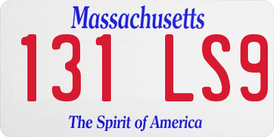MA license plate 131LS9