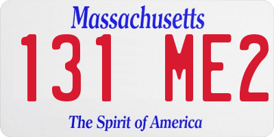 MA license plate 131ME2