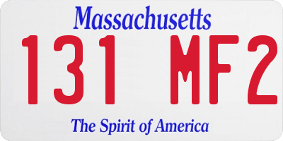MA license plate 131MF2