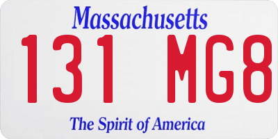 MA license plate 131MG8