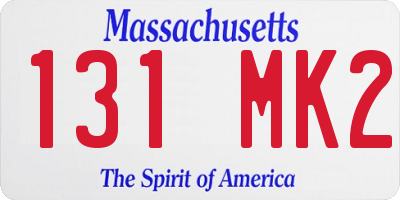 MA license plate 131MK2