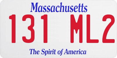 MA license plate 131ML2