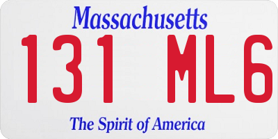 MA license plate 131ML6