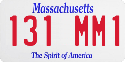 MA license plate 131MM1