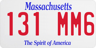 MA license plate 131MM6