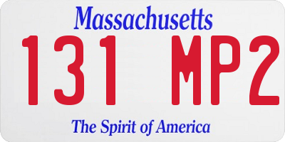 MA license plate 131MP2