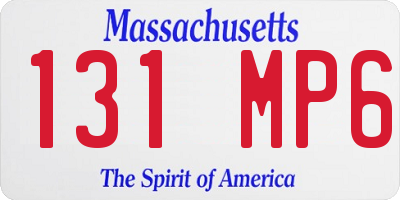MA license plate 131MP6