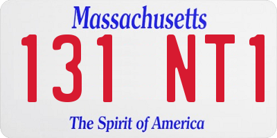 MA license plate 131NT1