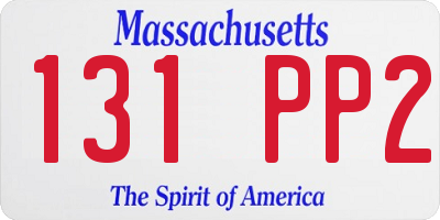 MA license plate 131PP2