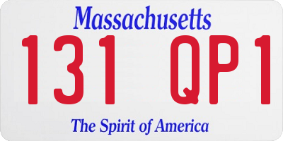 MA license plate 131QP1