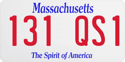 MA license plate 131QS1