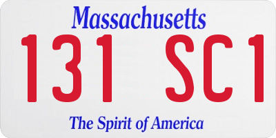 MA license plate 131SC1