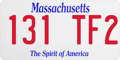 MA license plate 131TF2