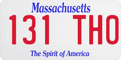 MA license plate 131TH0