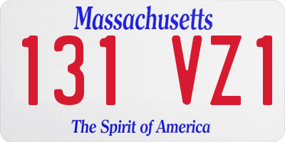 MA license plate 131VZ1